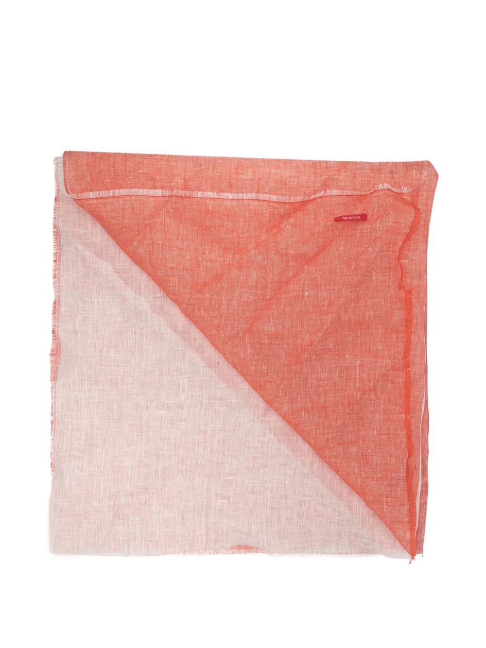 Apuntob frayed-edge scarf - Arancione