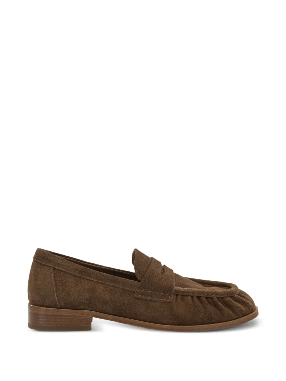 strategia shoes ruched suede loafers Bruin