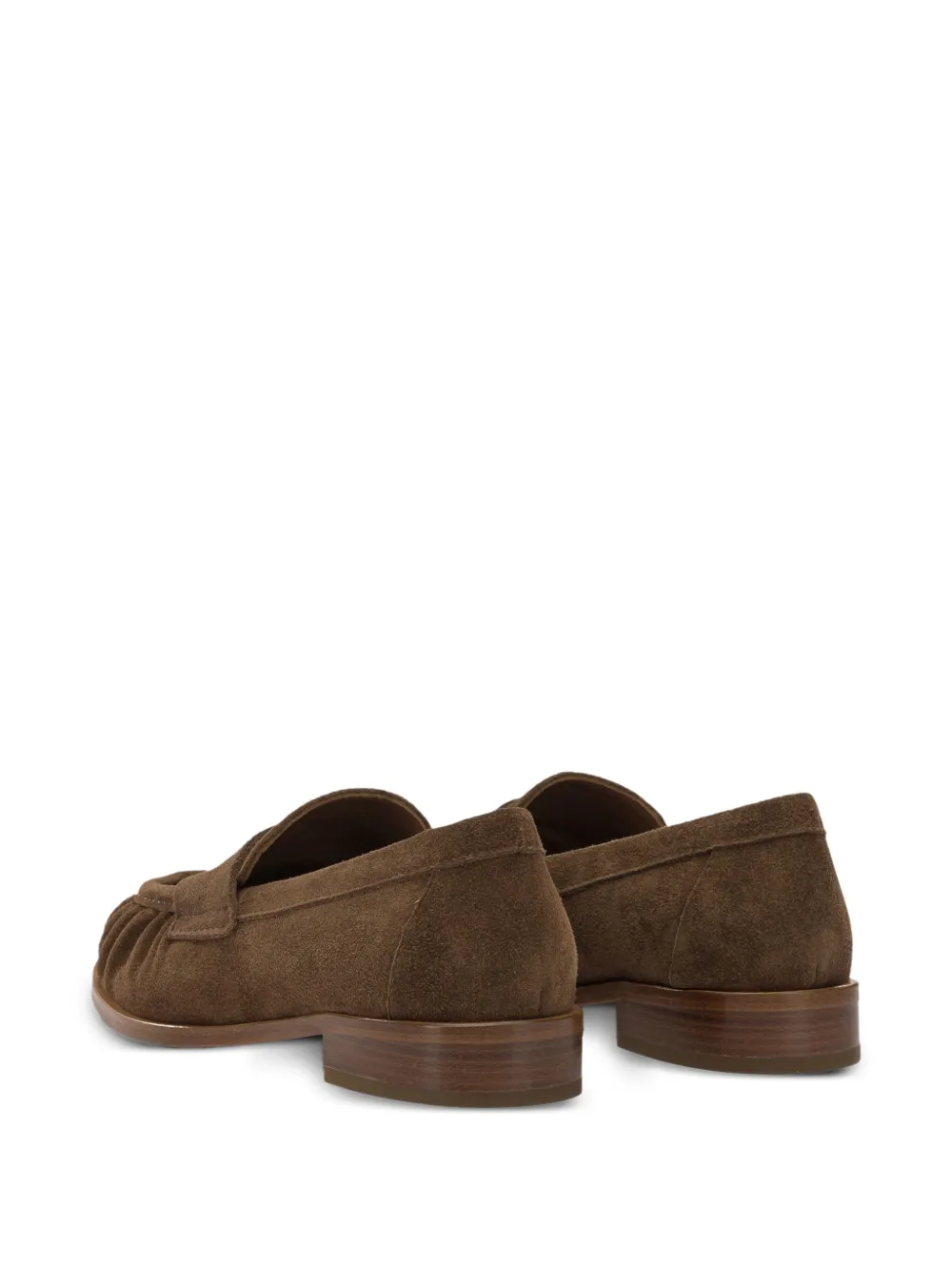 strategia shoes ruched suede loafers Bruin