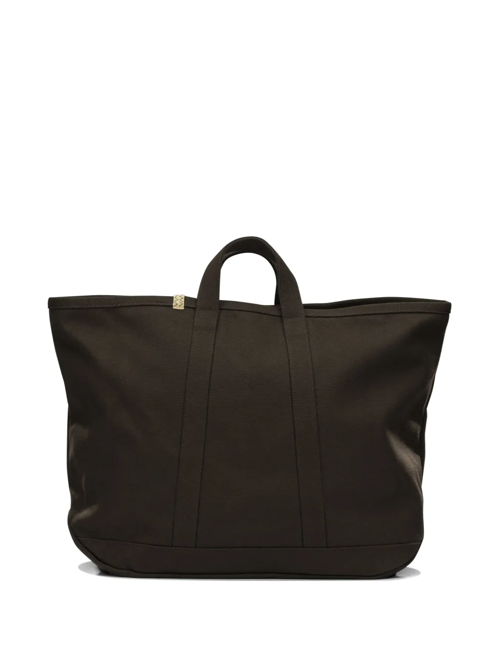 visvim large Rime logo-detail cotton tote bag - Marrone