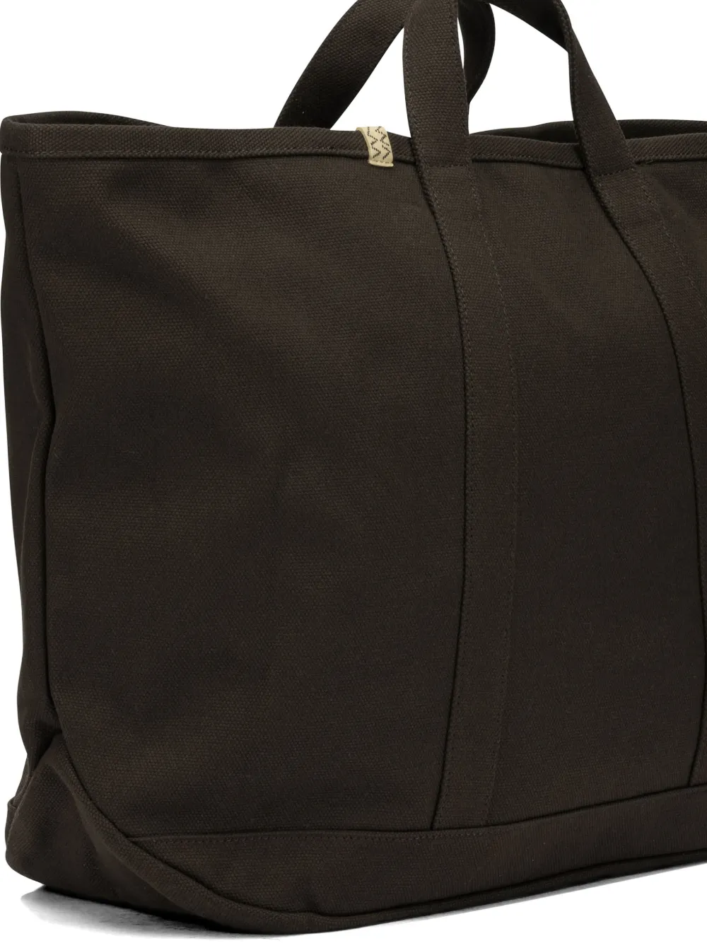 visvim Grote Rime katoenen shopper met logo-detail Bruin