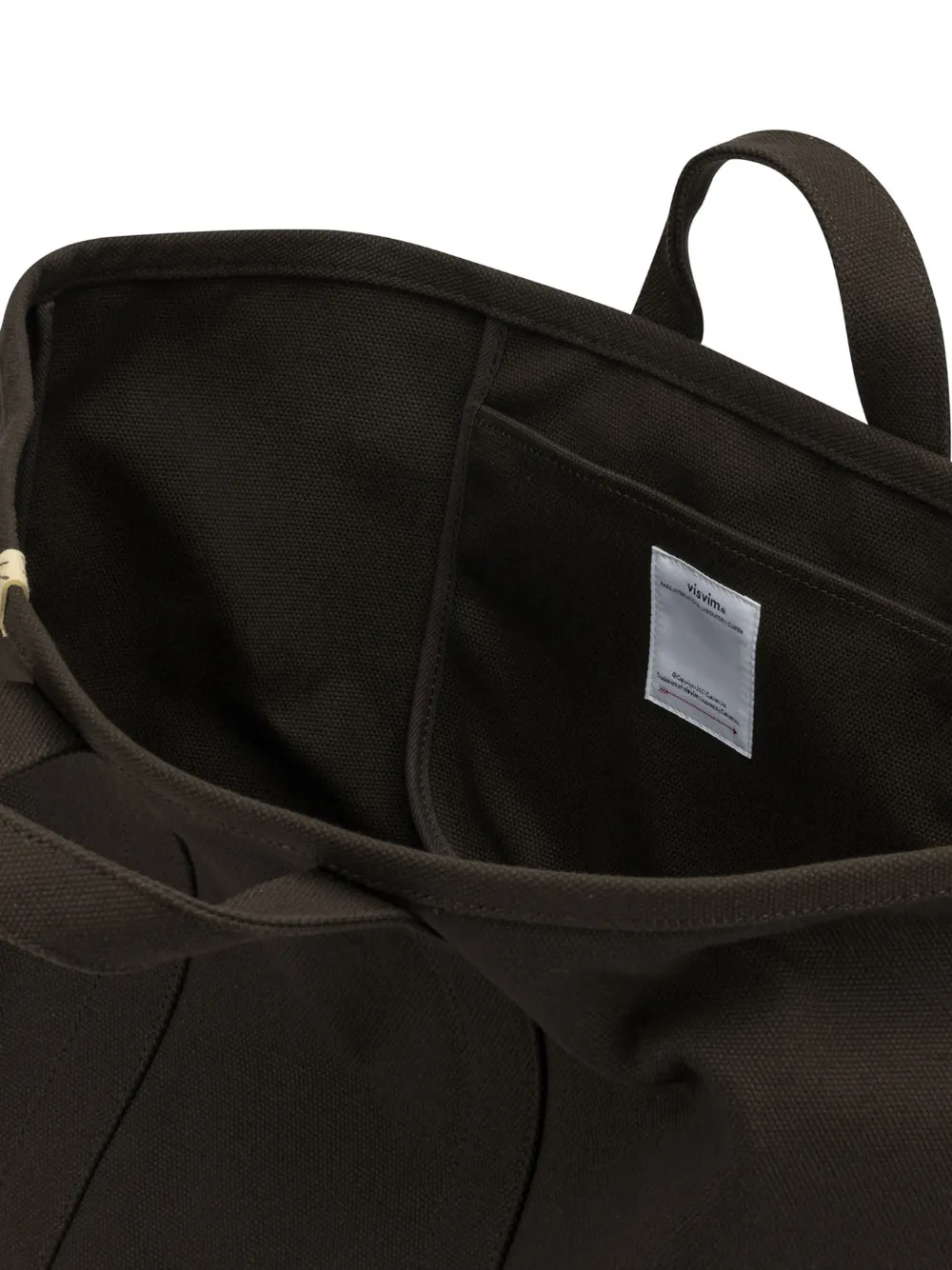 visvim Grote Rime katoenen shopper met logo-detail Bruin