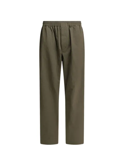 Goldwin Screen elasticated-waistband seersucker-texture trousers