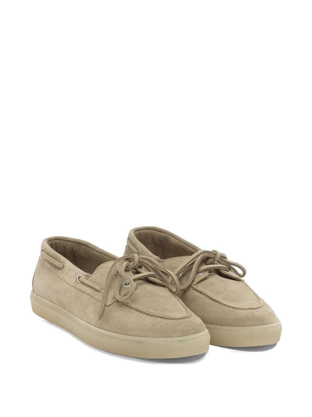 Copenhagen Studios lace-up suede loafers Beige