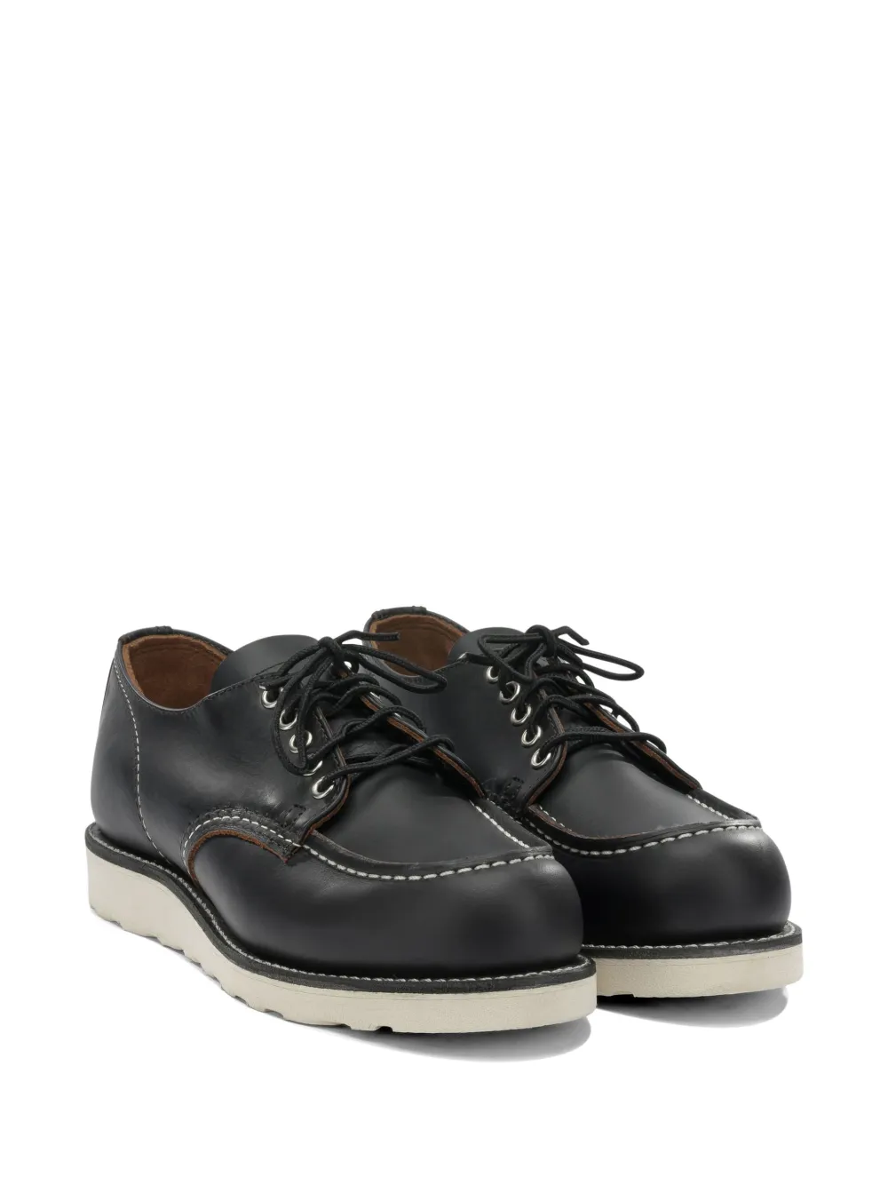 Red Wing Shoes contrast-stitch lace-up boat shoes Zwart