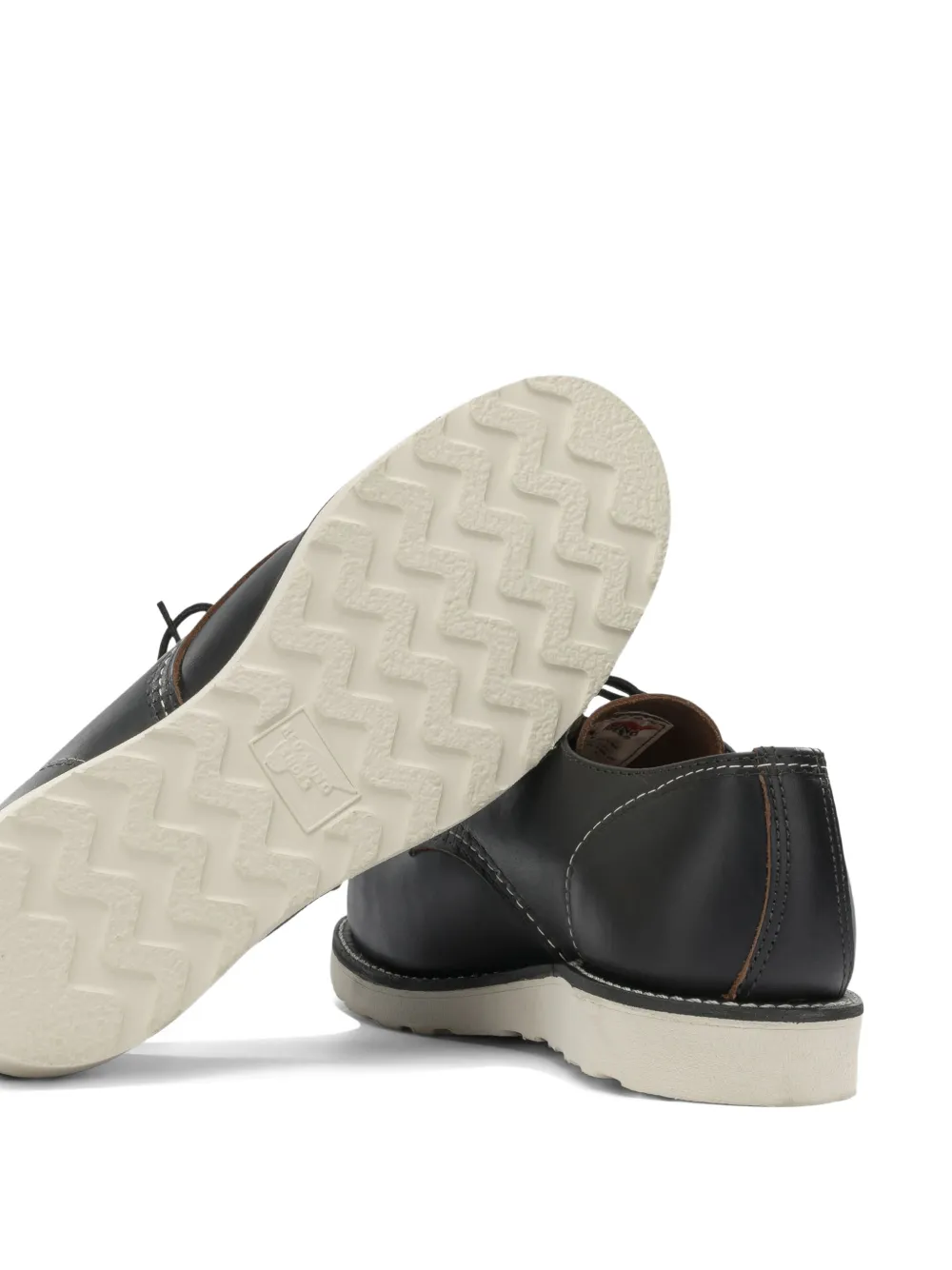 Red Wing Shoes contrast-stitch lace-up boat shoes Zwart