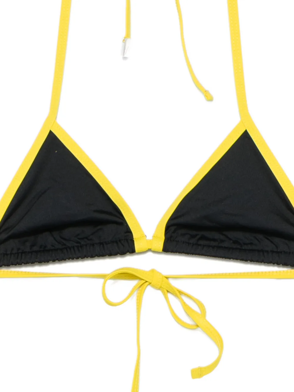 The Attico Bikinitop met logoprint Zwart