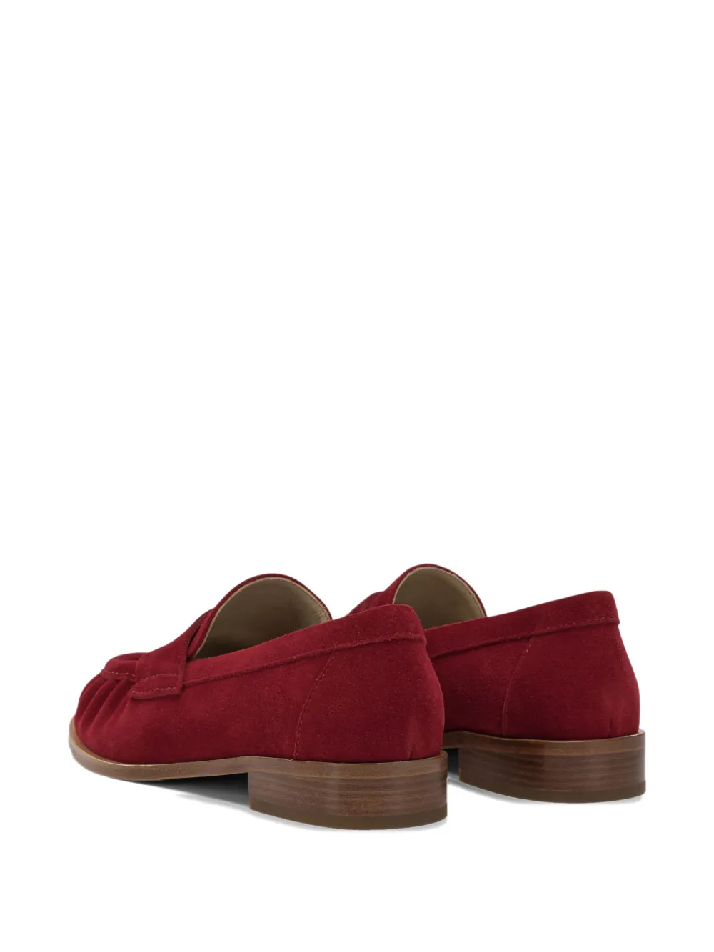 strategia shoes suede penny loafers Rood