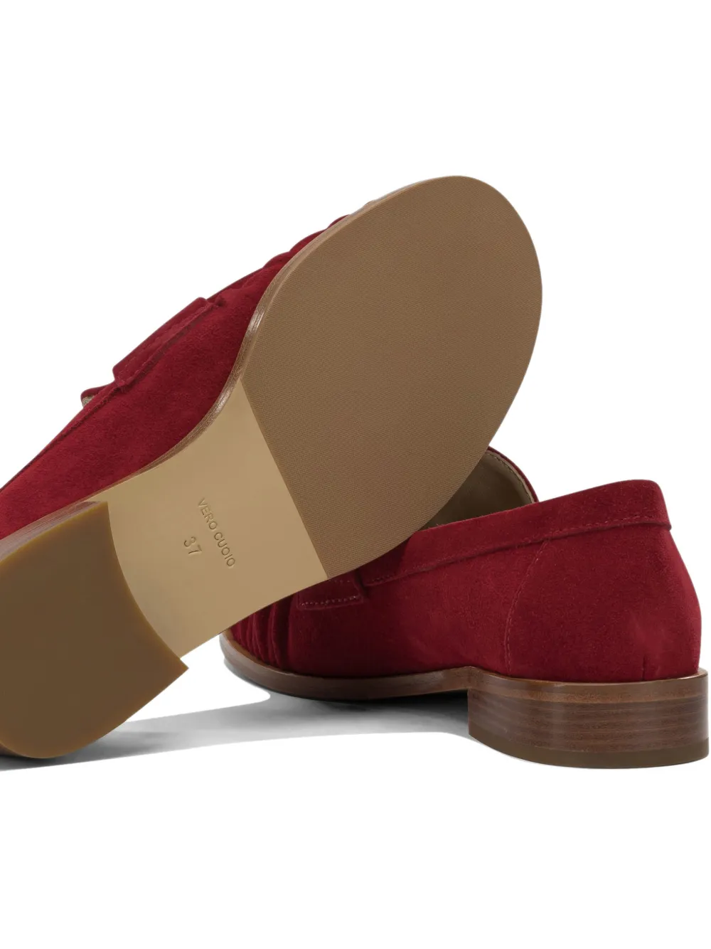 strategia shoes suede penny loafers Rood