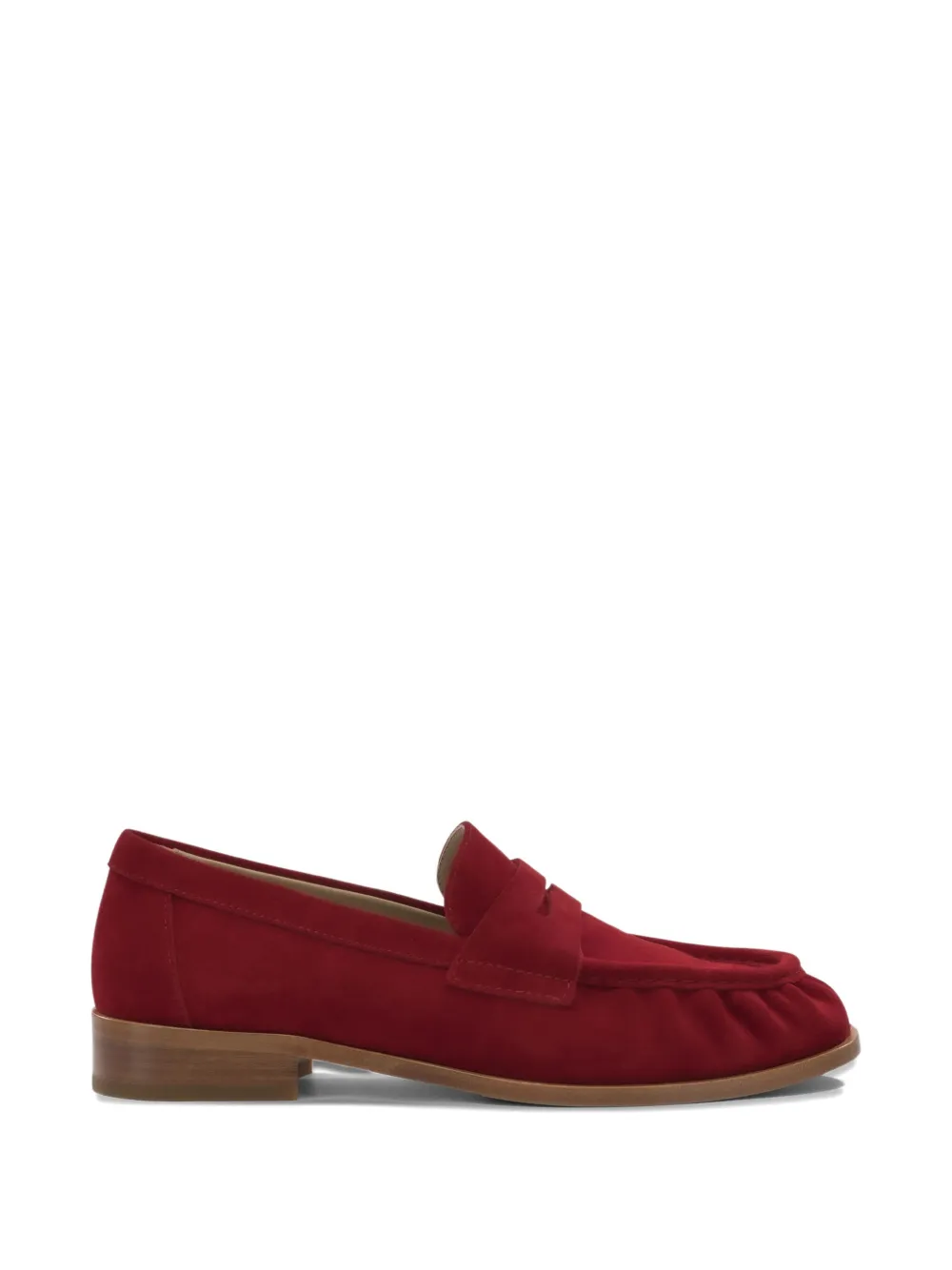 strategia shoes suede penny loafers - Rosso