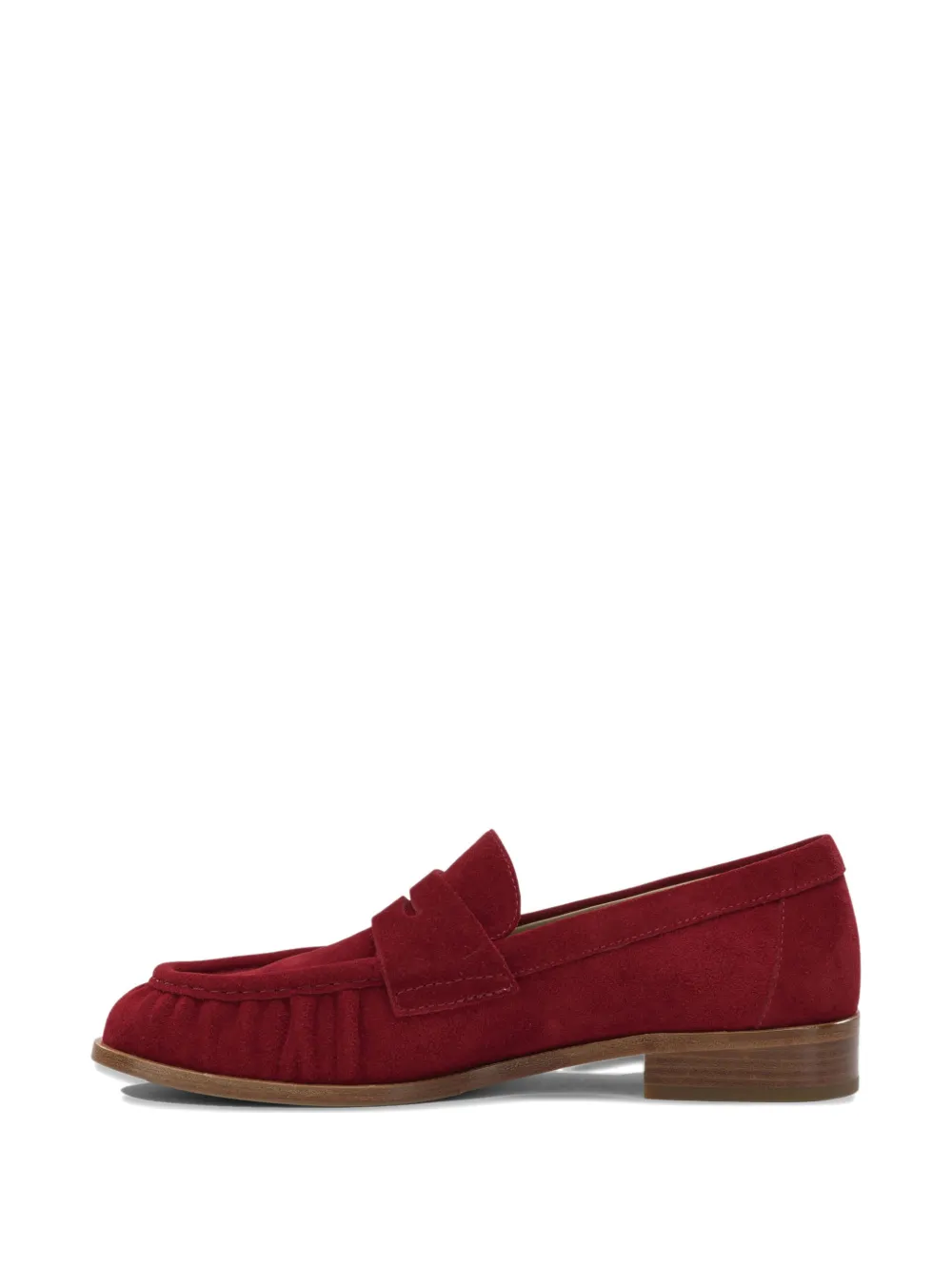 strategia shoes suede penny loafers Rood