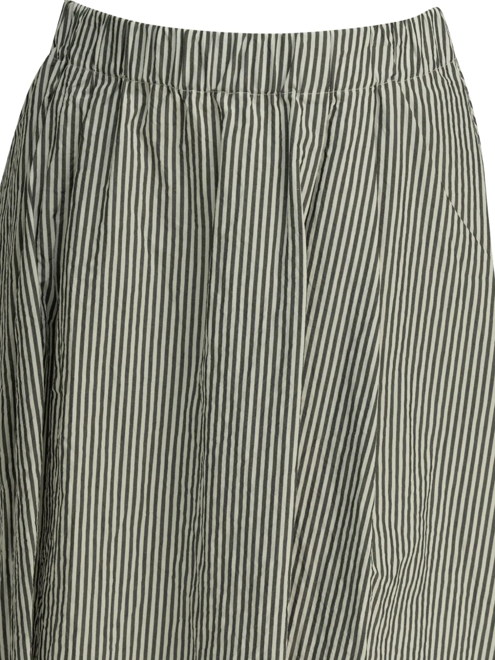  Apuntob Falda Midi A Rayas - Negro 