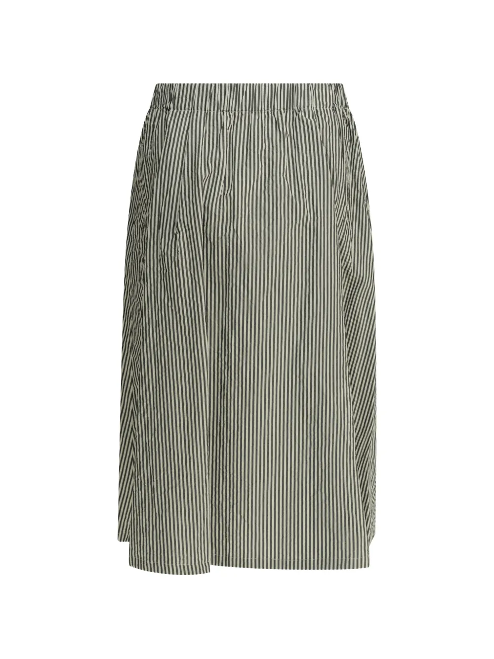  Apuntob Falda Midi A Rayas - Negro 