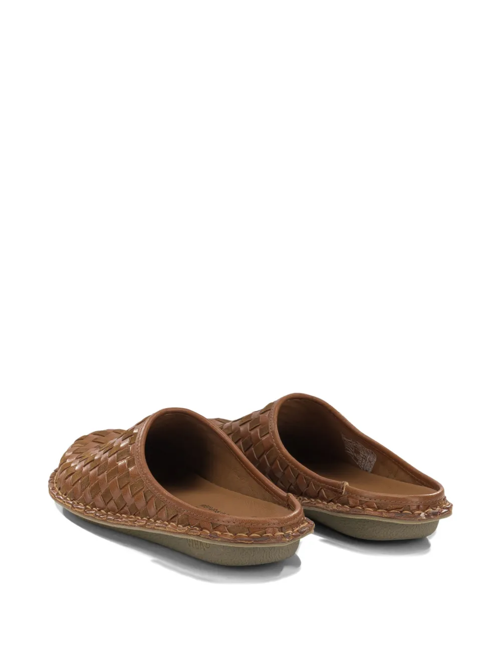 Comme des Garçons Homme Roma woven leather clogs Bruin