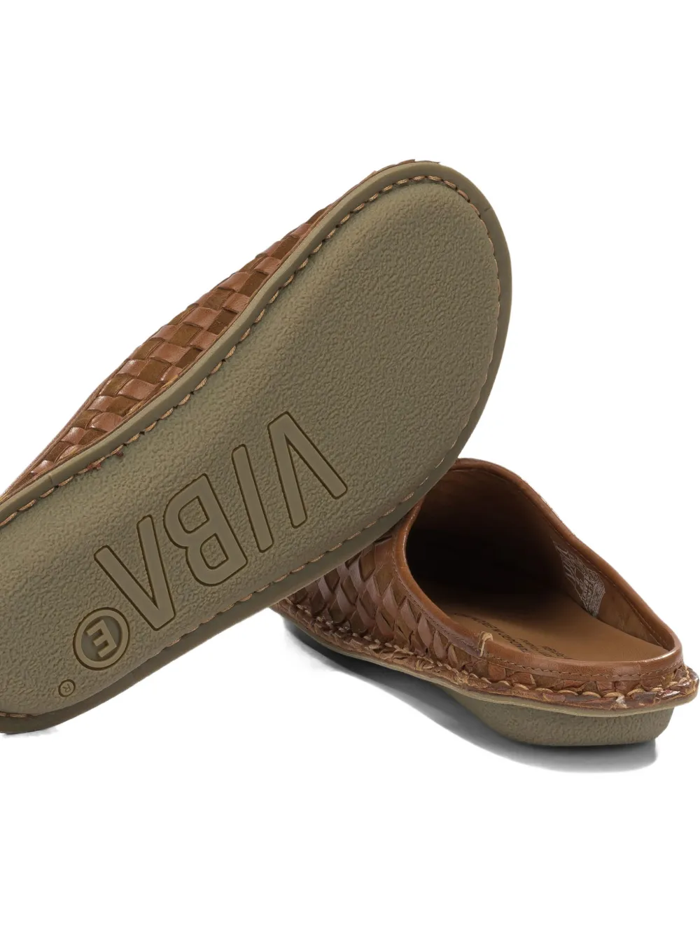 Comme des Garçons Homme Roma woven leather clogs Bruin