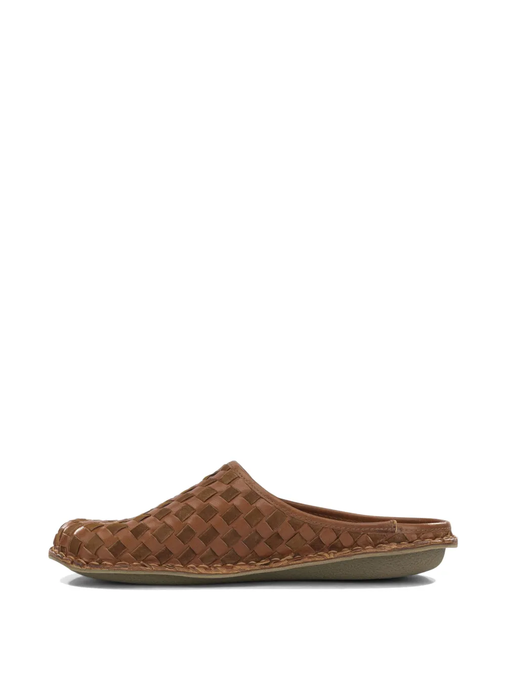 Comme des Garçons Homme Roma woven leather clogs Bruin