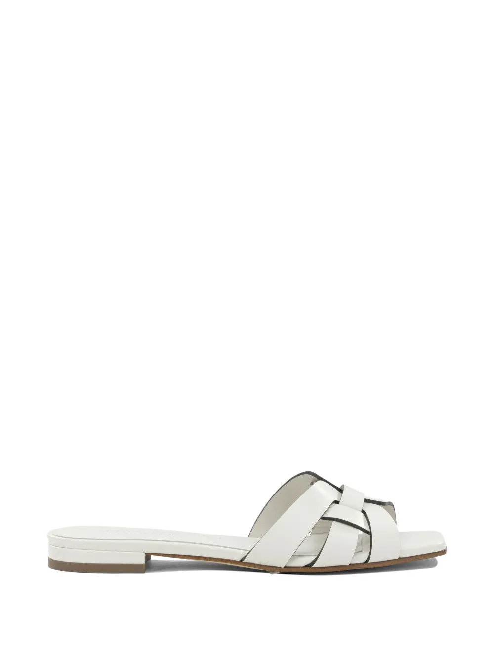 Sergio Levantesi Norma6 Tryde interwoven leather sandals Wit