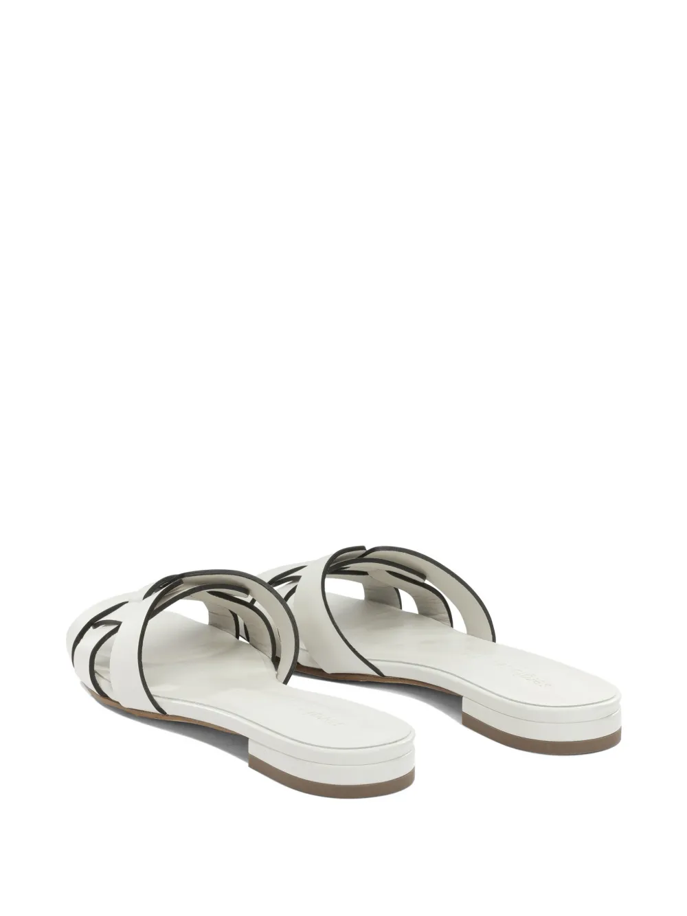 Sergio Levantesi Norma6 Tryde interwoven leather sandals Wit