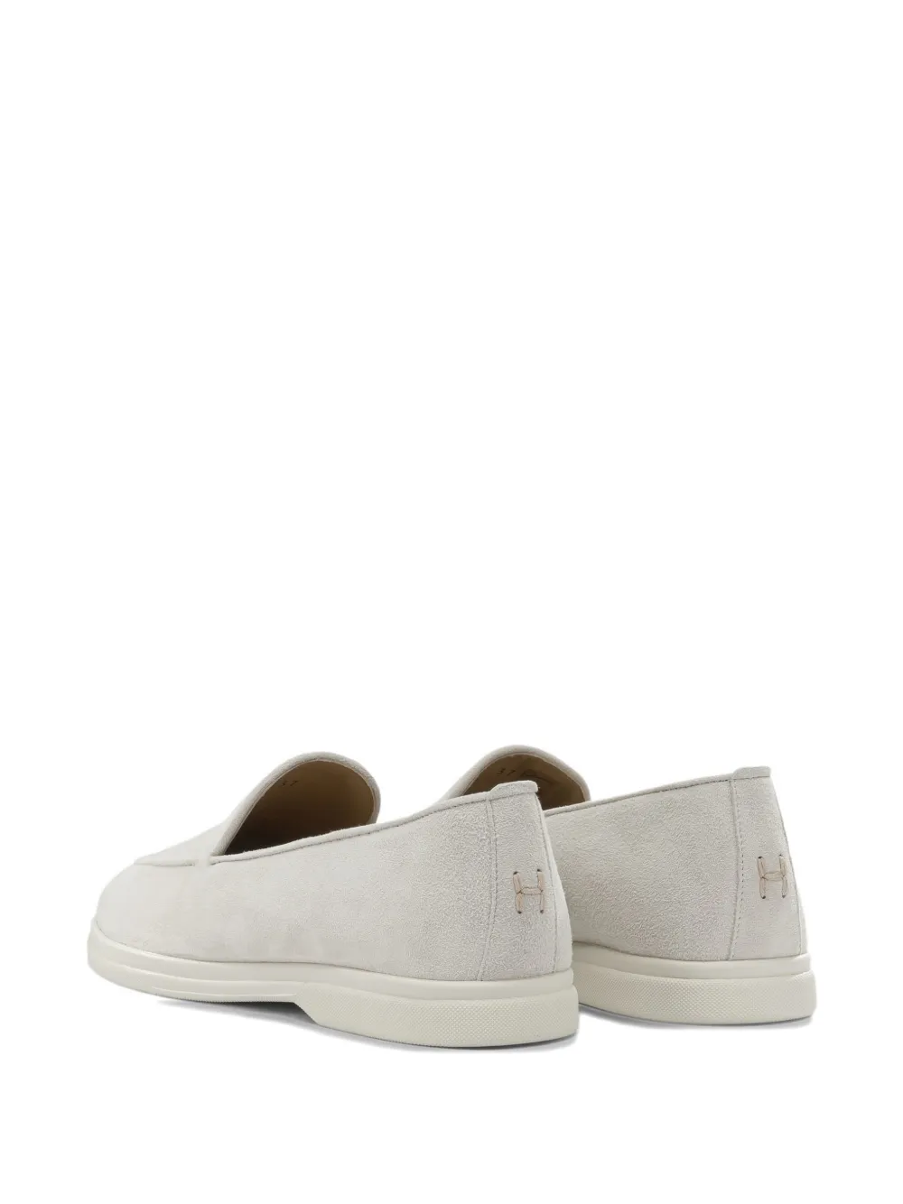 Henderson Baracco suede slip-on loafers Beige