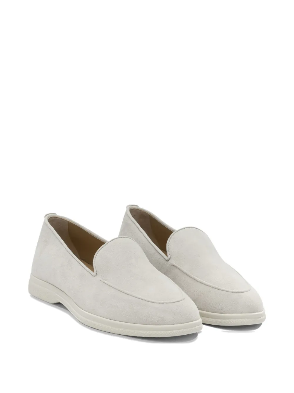 Henderson Baracco suede slip-on loafers Beige