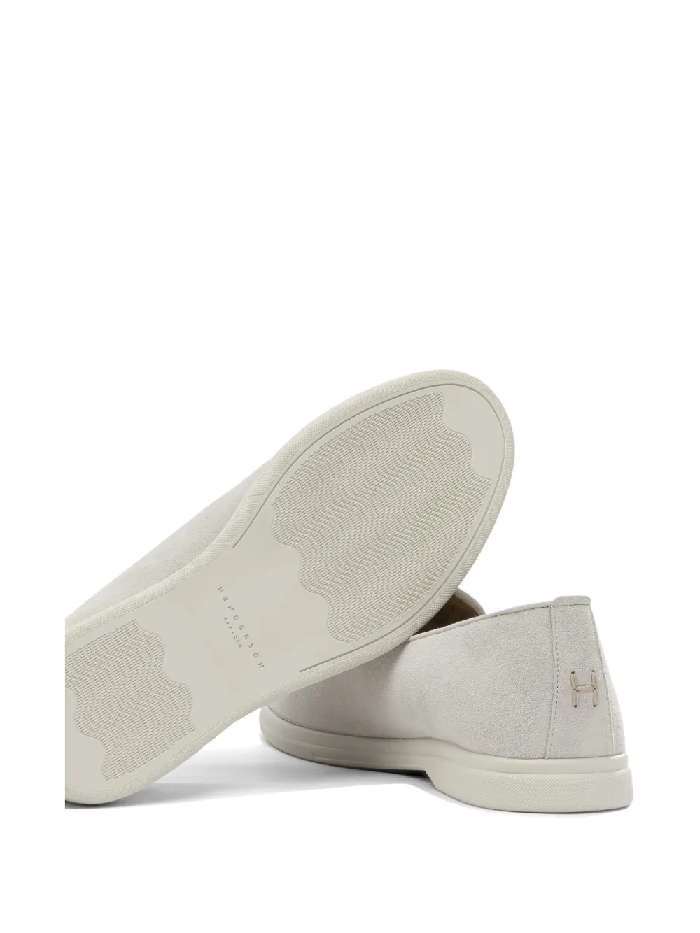 Henderson Baracco suede slip-on loafers Beige