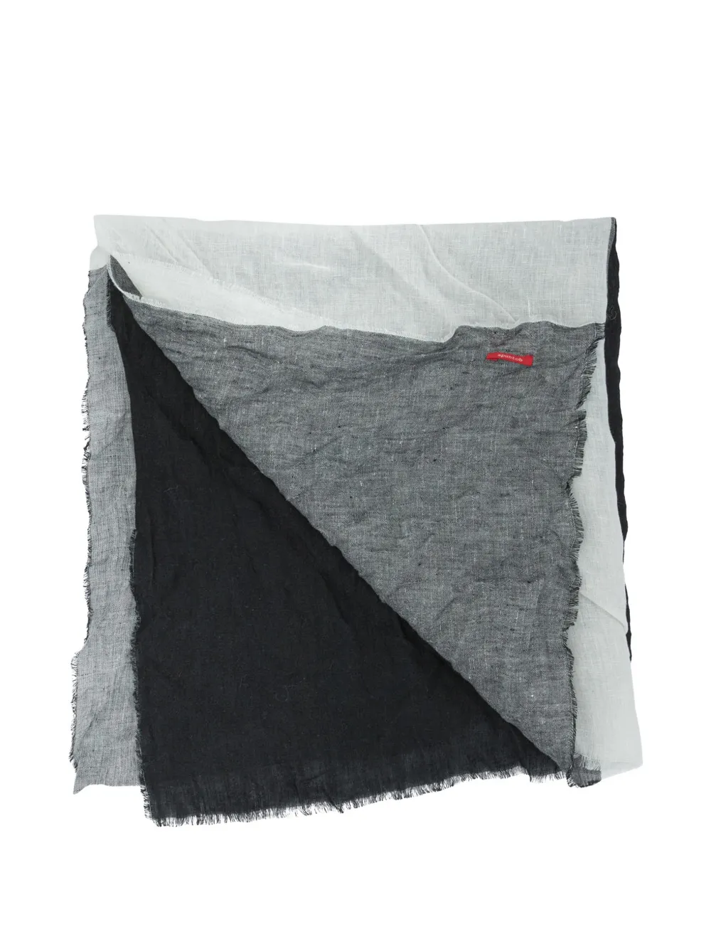 Apuntob frayed-edge scarf - Nero