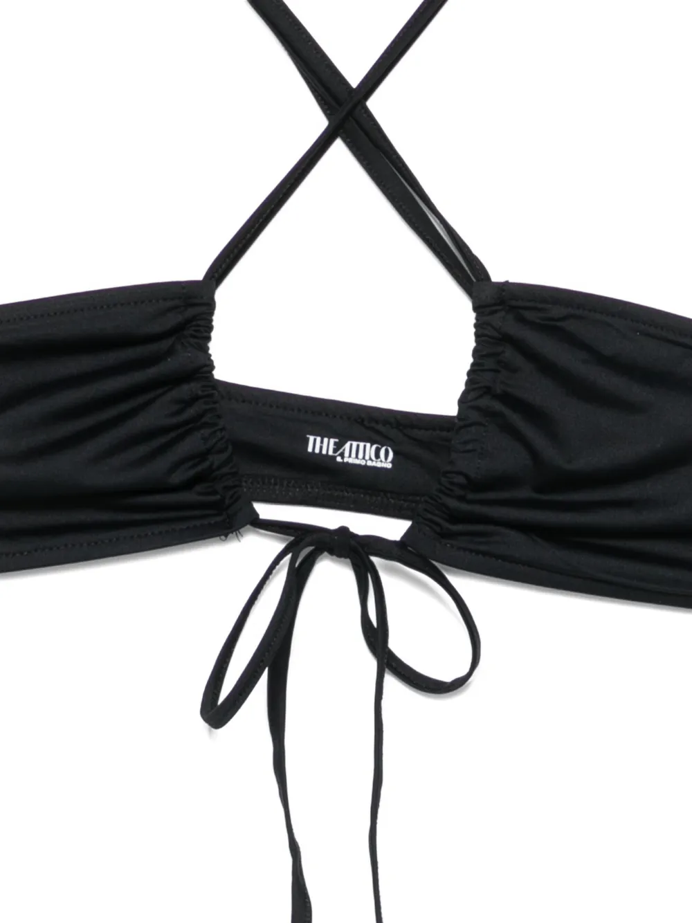 The Attico Bikini met halternek Zwart