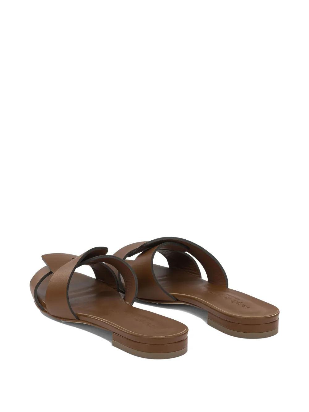 Sergio Levantesi Aria6 Tryde cut-out leather sandals Bruin