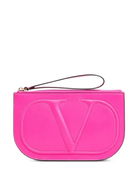 Valentino Garavani 브이로고 워크 나파 파우치