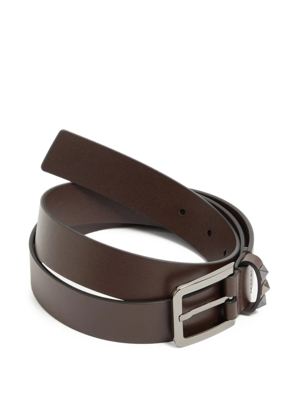 Valentino Garavani Rockstud kalfsleren riem 30 mm Bruin