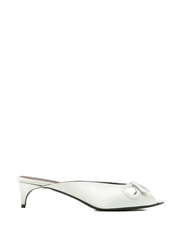 Bernadette Audrey Crystal-embellished Mules in Green