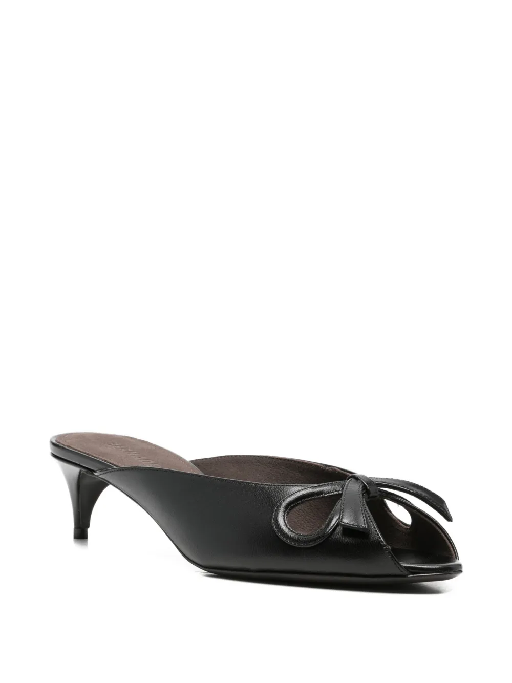 Bernadette Audrey Bow-detail Sandals in Black, view 2