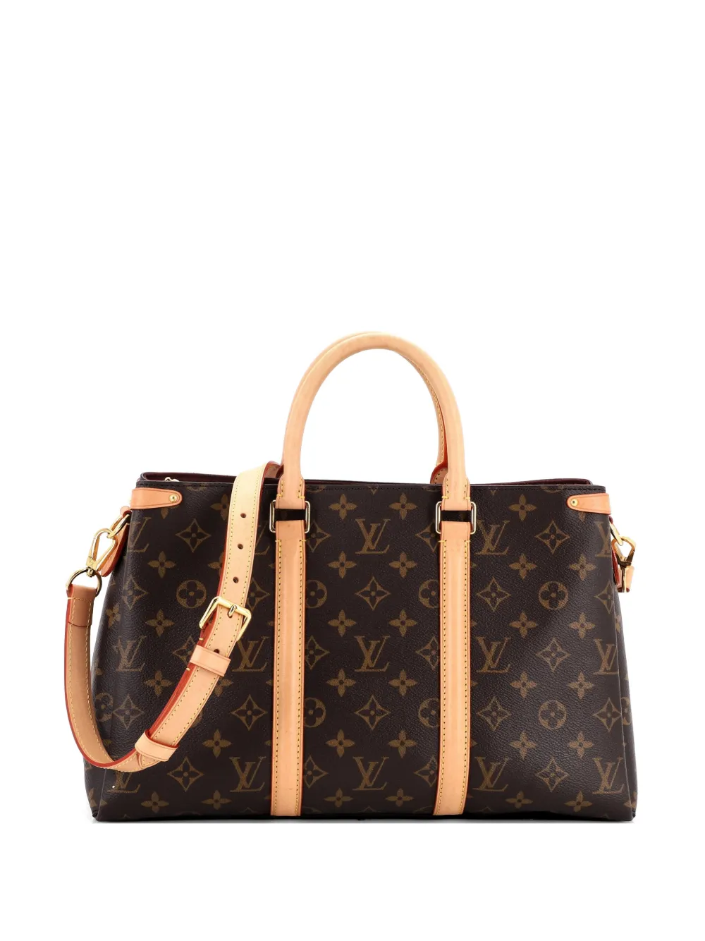 Louis Vuitton Pre-Owned Soufflot Monogram Canvas with Leather MM tote bag - Marrone