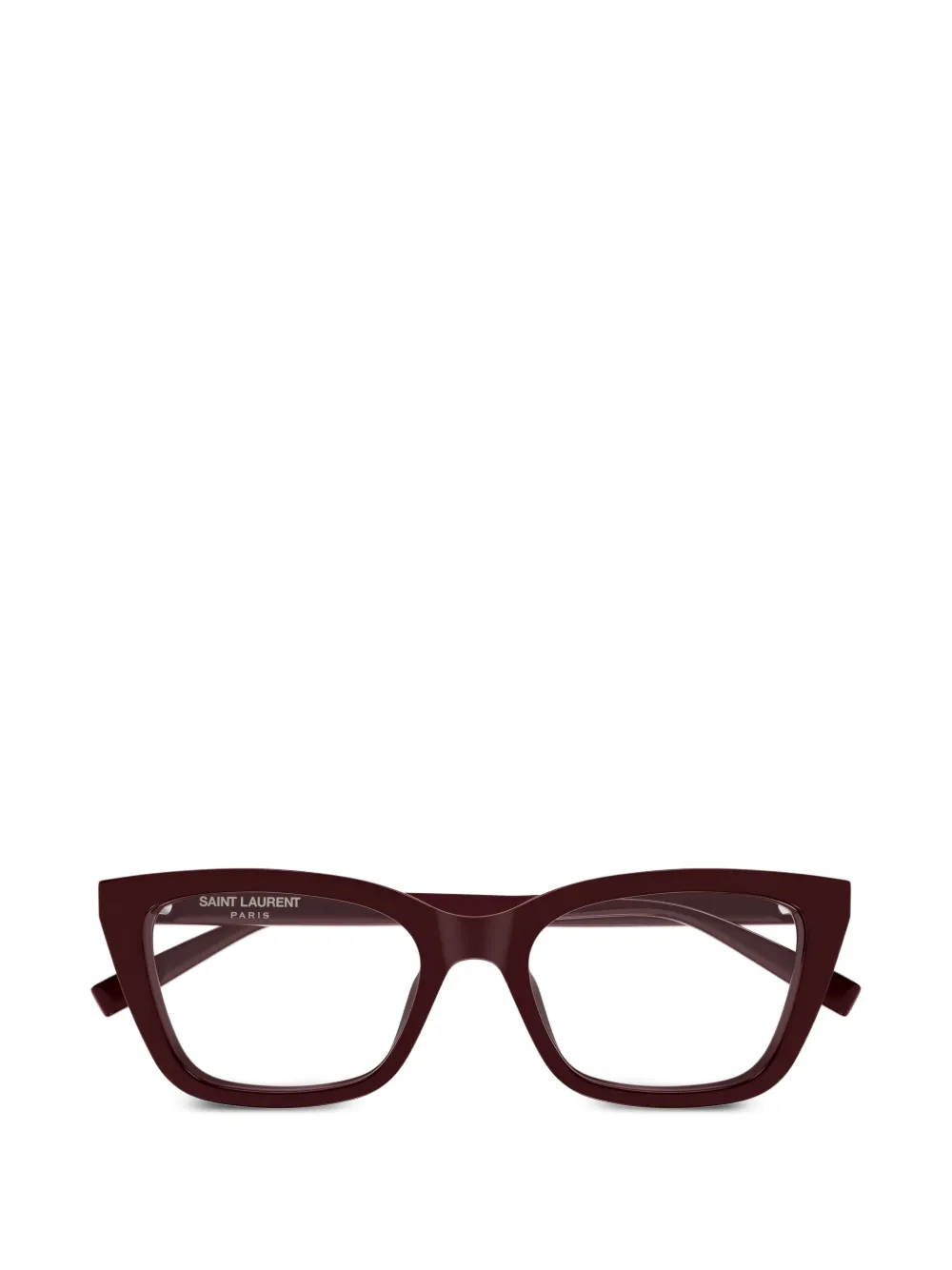 Saint Laurent Eyewear cat-eye frame glasses - Rosso