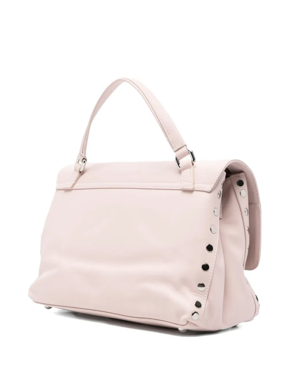 Zanellato Kleine Postina leren shopper met studs Roze