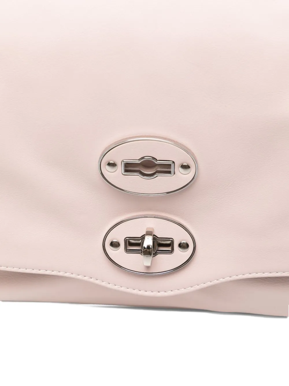 Zanellato Kleine Postina leren shopper met studs Roze