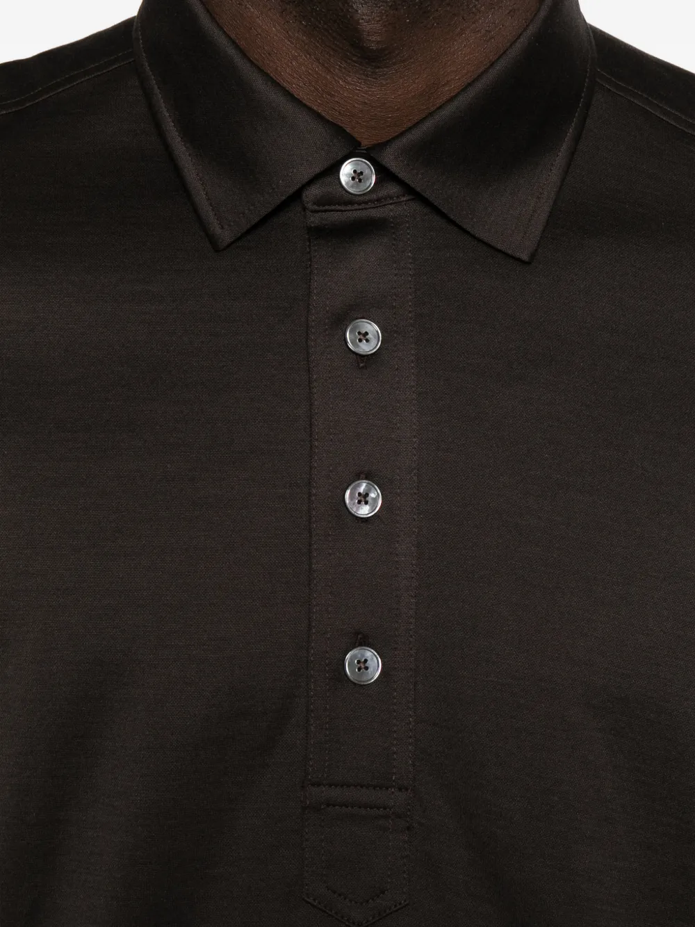 Zegna Poloshirt met korte mouwen Bruin