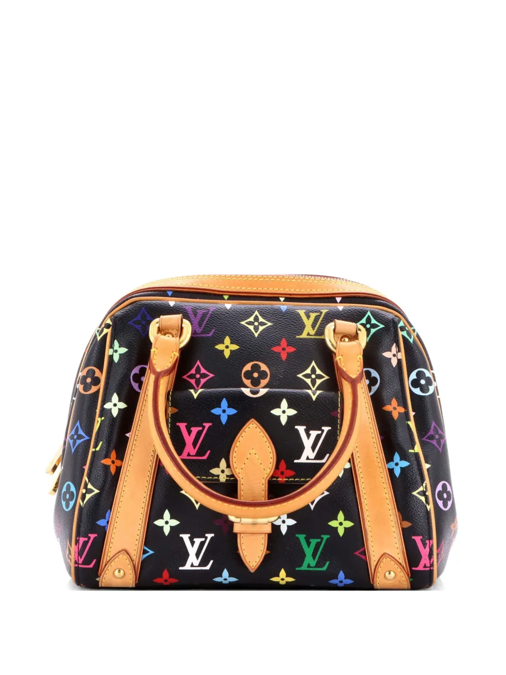 Louis Vuitton Pre-Owned Priscilla Handtasche Monogram Multicolour Satchel-Tasche - Schwarz