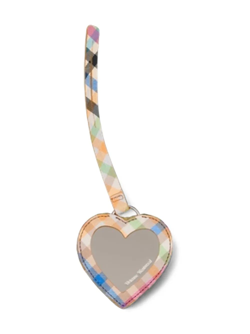 Vivienne Westwood Geruite sleutelhanger Beige