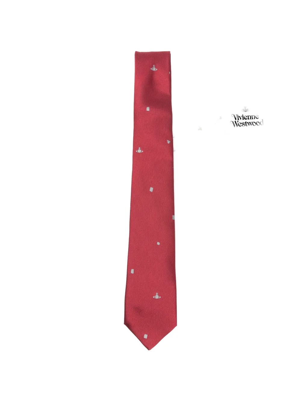 Vivienne Westwood Orb pointed tie - Rosso