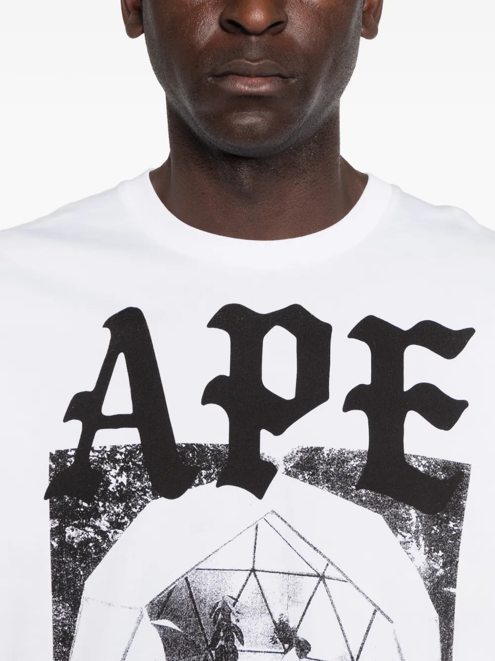 A BATHING APE T-shirt met print Wit