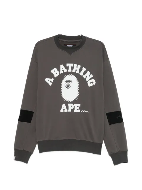 A BATHING APE® x Kazuki Kuraish College logo-print sweatshirt