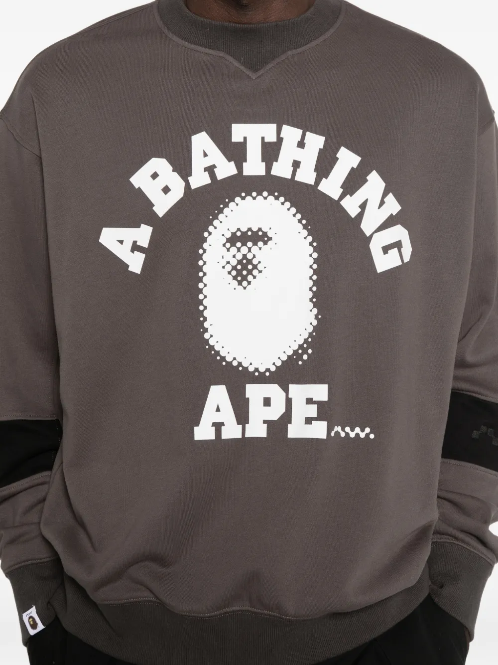 A BATHING APE x Kazuki Kuraish College sweater Grijs
