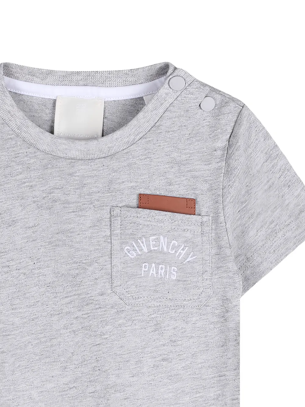 Givenchy Kids T-shirt met geborduurd logo Grijs