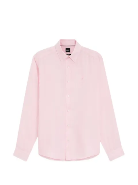 BOSS camisa recta de lino