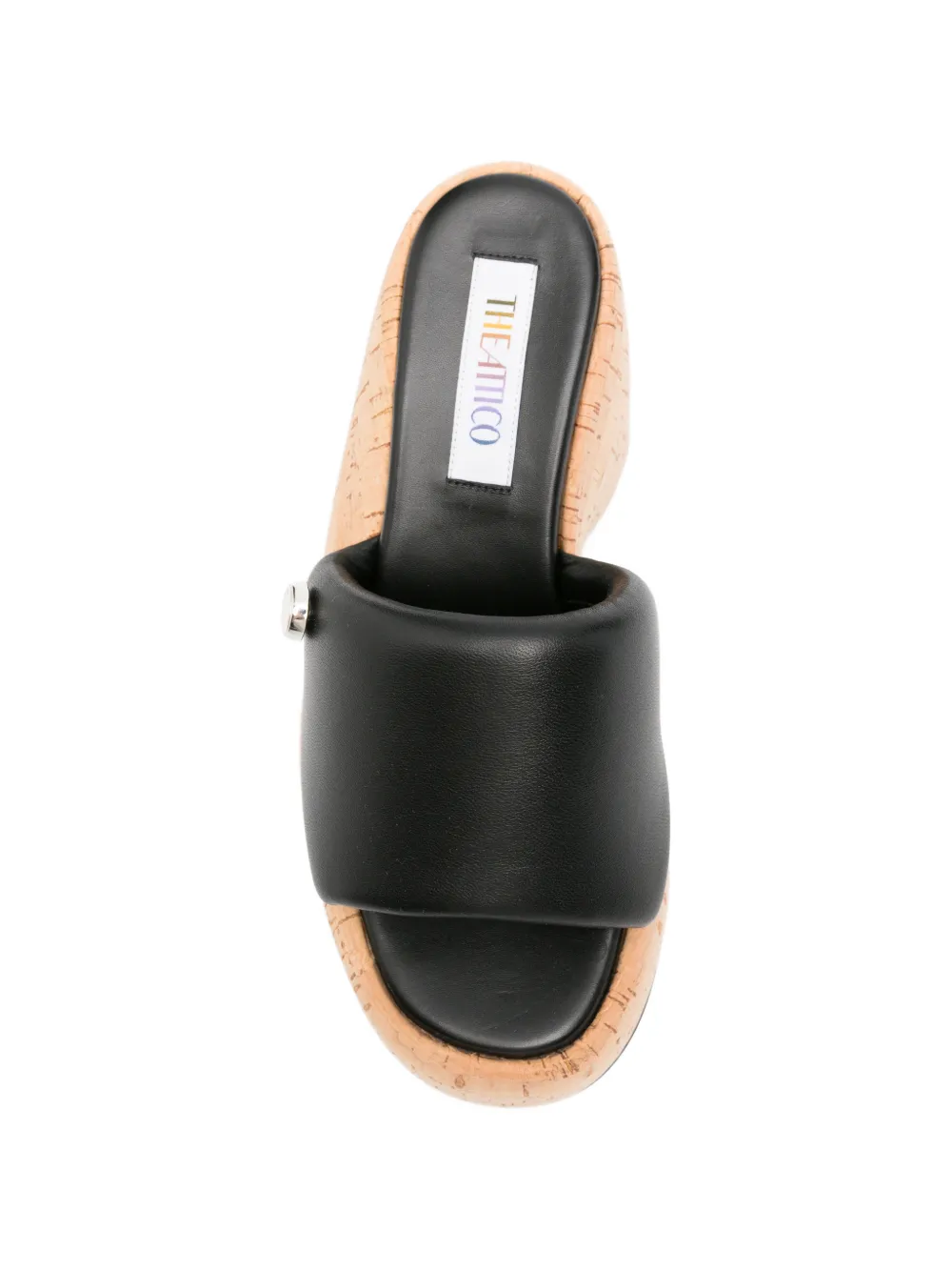 The Attico Sandalen met open neus Zwart