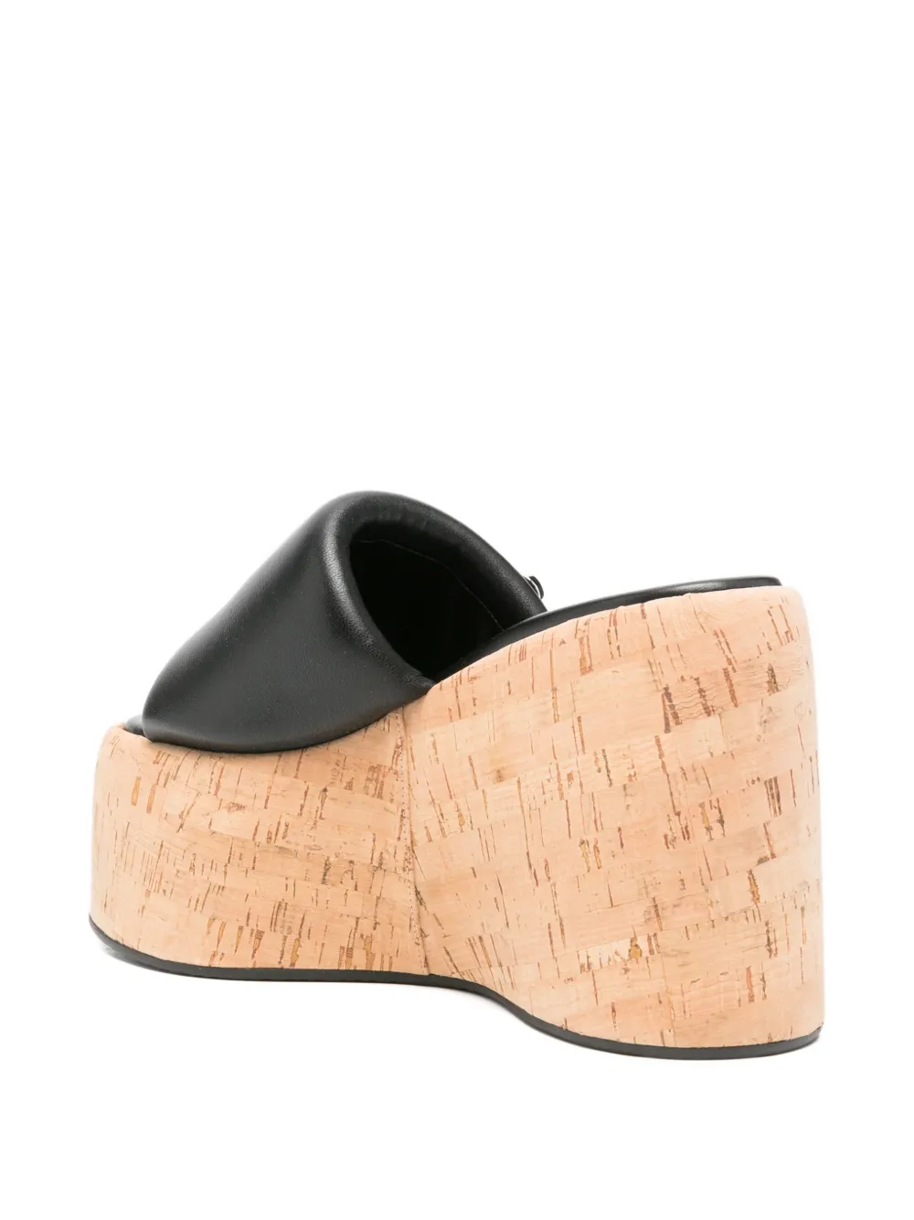 The Attico Sandalen met open neus Zwart