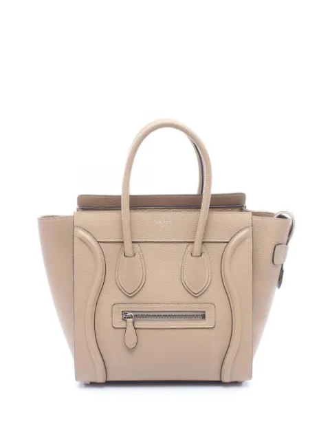 Celine Pre-Owned 2010-2026 Micro Leather Luggage tote bag