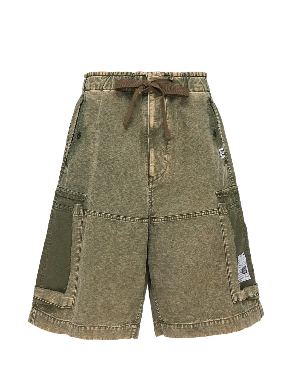 Maison MIHARA YASUHIRO panelled cargo shorts - Green