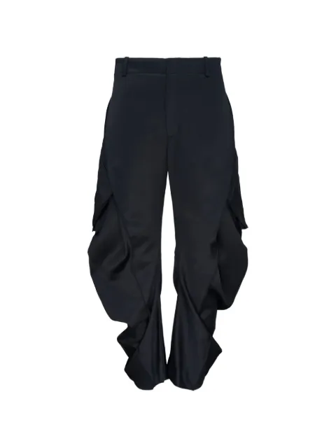 JiyongKim multi-pocket draped cargo pants